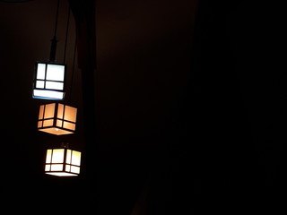 lamp on the wall