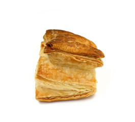 Puff Pastry Isolated on White Background