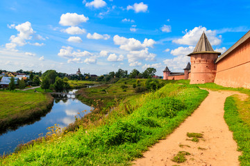 Monastery of Saint Euthymius wall in Suzdal, Russia