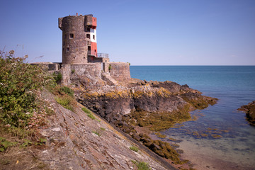 Fototapeta na wymiar Archirondel Tower is a Jersey round tower
