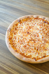 Pizza on a restaurant table