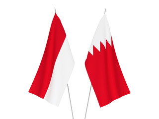 Bahrain and Indonesia flags