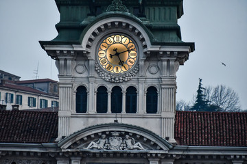city hall in trieste italy , photo as a background