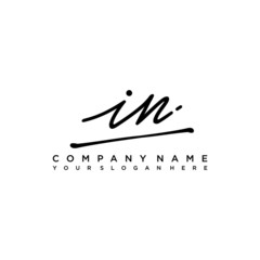 II initials signature logo. Handwriting logo vector templates. Hand drawn Calligraphy lettering Vector illustration.