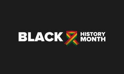 Black History Month. African American History. Celebrated annual. In February in United States and Canada. In October in Great Britain. Poster, card, banner, background. Vector illustration