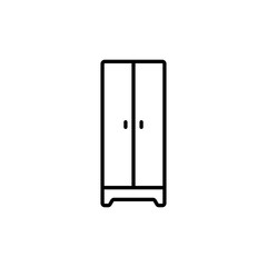 Cupboard outline icon for web and mobile