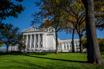 Obraz premium Wisconsin State Capitol, a Beaux-Arts building completed in 2017, Madison, Wisconsin, USA