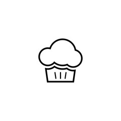 Cupcake dessert icon for web and mobile
