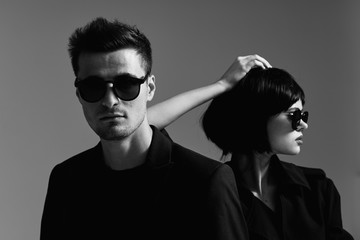 portrait of young man in sunglasses