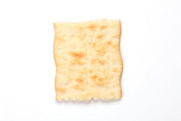 bread cracker isolated on white background with copy space for your text