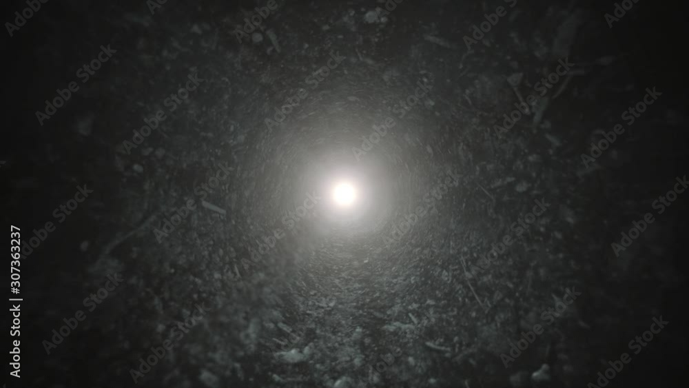 Poster abstract dark 3d tunnel seamless looping/ 4k animation of an abstract textured background with dark 