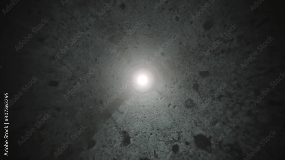 Poster abstract dark 3d tunnel seamless looping/ 4k animation of an abstract textured background with dark 