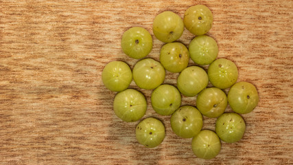 Amla or gooseberry Indian fruit