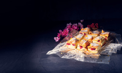 Karpatka - a delicious Polish pudding cake