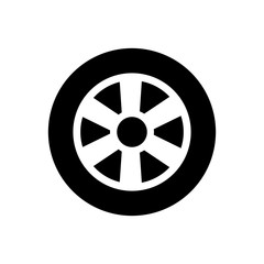 Obraz premium wheel - car wheel icon vector design template