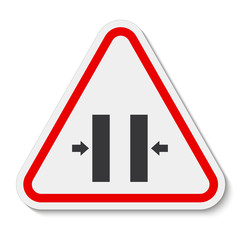 Crush Hazard Closing Mold Symbol Sign Isolate on White Background,Vector Illustration