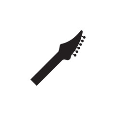 Guitar neck icon design template vector isolated