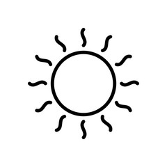 Obraz premium sun icon vector design template