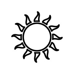 sun icon vector design template