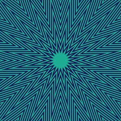 Abstract optical illusion background with a star. Vector.