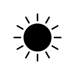 sun icon vector design template