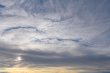 blue sky with white clouds