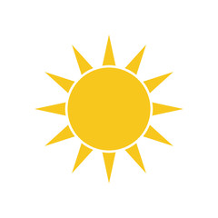 sun icon vector design template