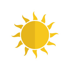 sun icon vector design template