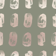 Pattern foil glitter seamless social media instagram bronze geometric shape 