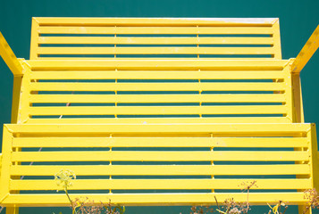 yellow jetty on dock background