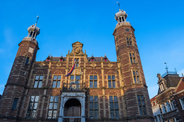 Fototapeta na wymiar Das historische Rathaus von Venlo/Niederlande