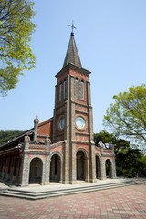 Nabawi Catholic Church in Iksan-si, South Korea. Old cathedral.
