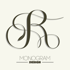 Letter R design for product and personal branding