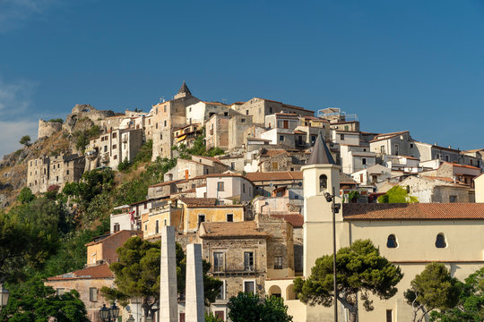 Historic town of Scalea, Calabria, Italy