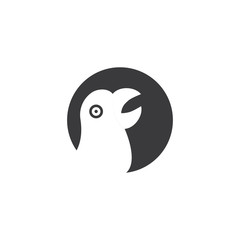 Falcon eagle birdWave Logo Template vector symbol