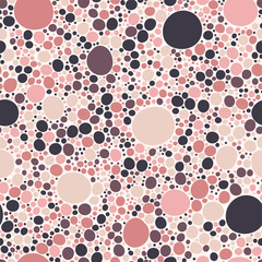 Hand drawn abstract seamless pattern, bubbles background - great for textiles, banner, wallpapers, wrapping, vector design