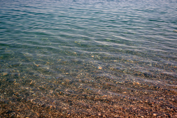 Tranquil and transparent the black sea.