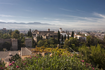  view from the mountain to Granada