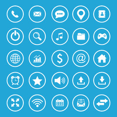 website icon set vector design symbol