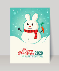 Merry Christmas Card. Happy New Year.