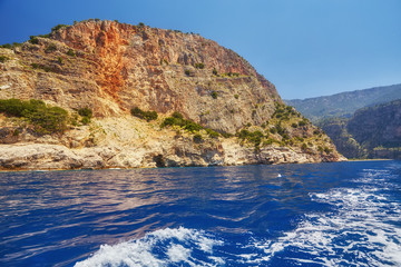 view of the beach from the board ships