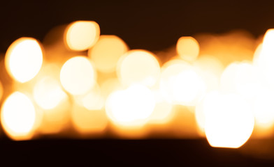 Border of defocused Christmas, lights on background