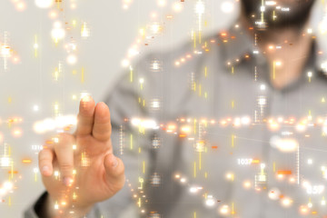 Innovation futuristic digital data binary code background technology