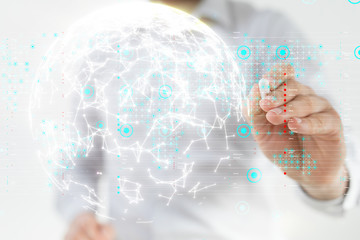 Software, web development, programming concept. Abstract Programming