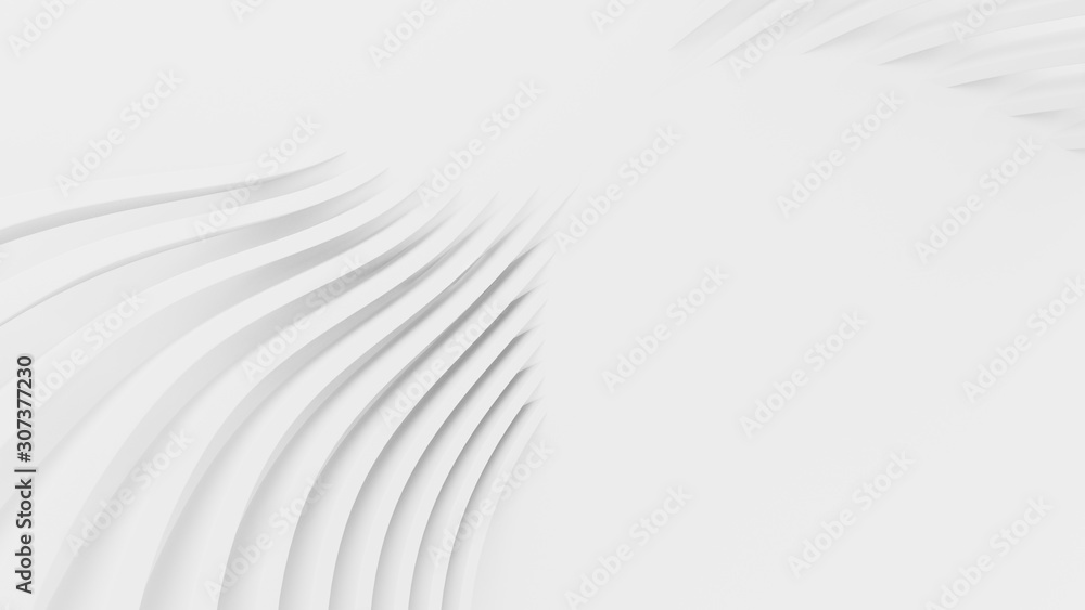 Poster white wall design architecture details geometric pattern. abstract wallpaper, of lines. 3d rendering