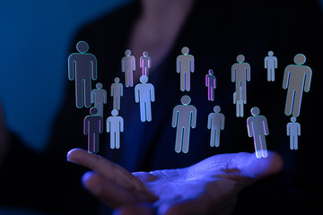 abstract social network scheme, which contains business people