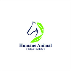 Humane Animal treatment, horse, equine, steed, knight, dobbin, fencer logo design, symbol, graphic, vector, creative idea