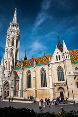 the Fisherman’s Bastion. The construction of the Fisherman’s Bastion started just before the Matthias Church was finished by 1896, the thousandth birthday of the Hungarian state.