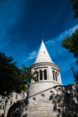 the Fisherman’s Bastion. The construction of the Fisherman’s Bastion started just before the Matthias Church was finished by 1896, the thousandth birthday of the Hungarian state.