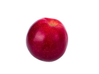 Perfect red apple isolated on white background. Juicy and fresh apple for ads